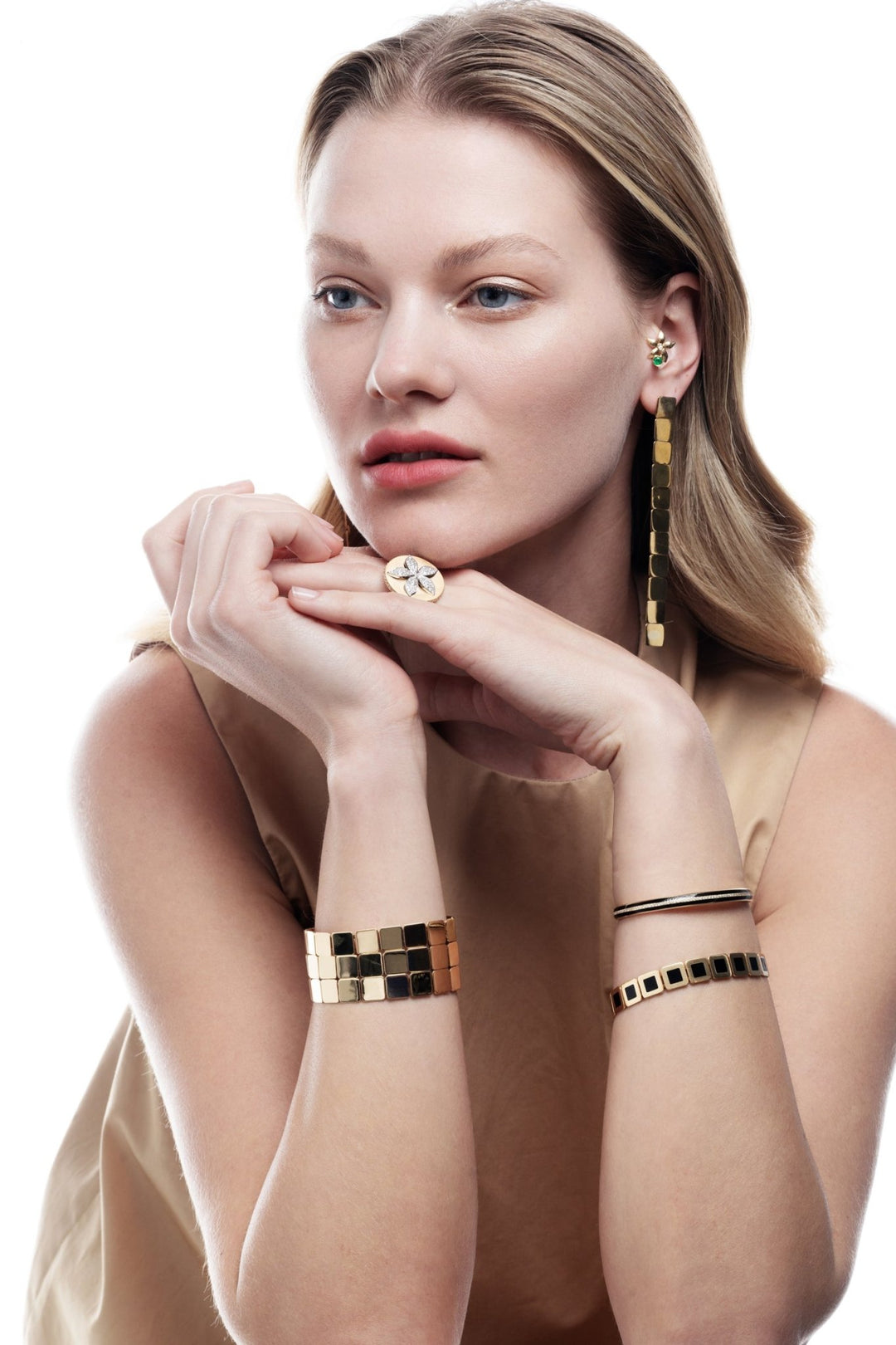 Long Removable Tile Earrings Y - D - Tile - Ileana Makri