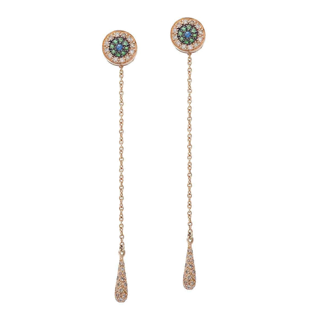 Long Tears Stud Earrings - Crying Eyes - Ileana Makri