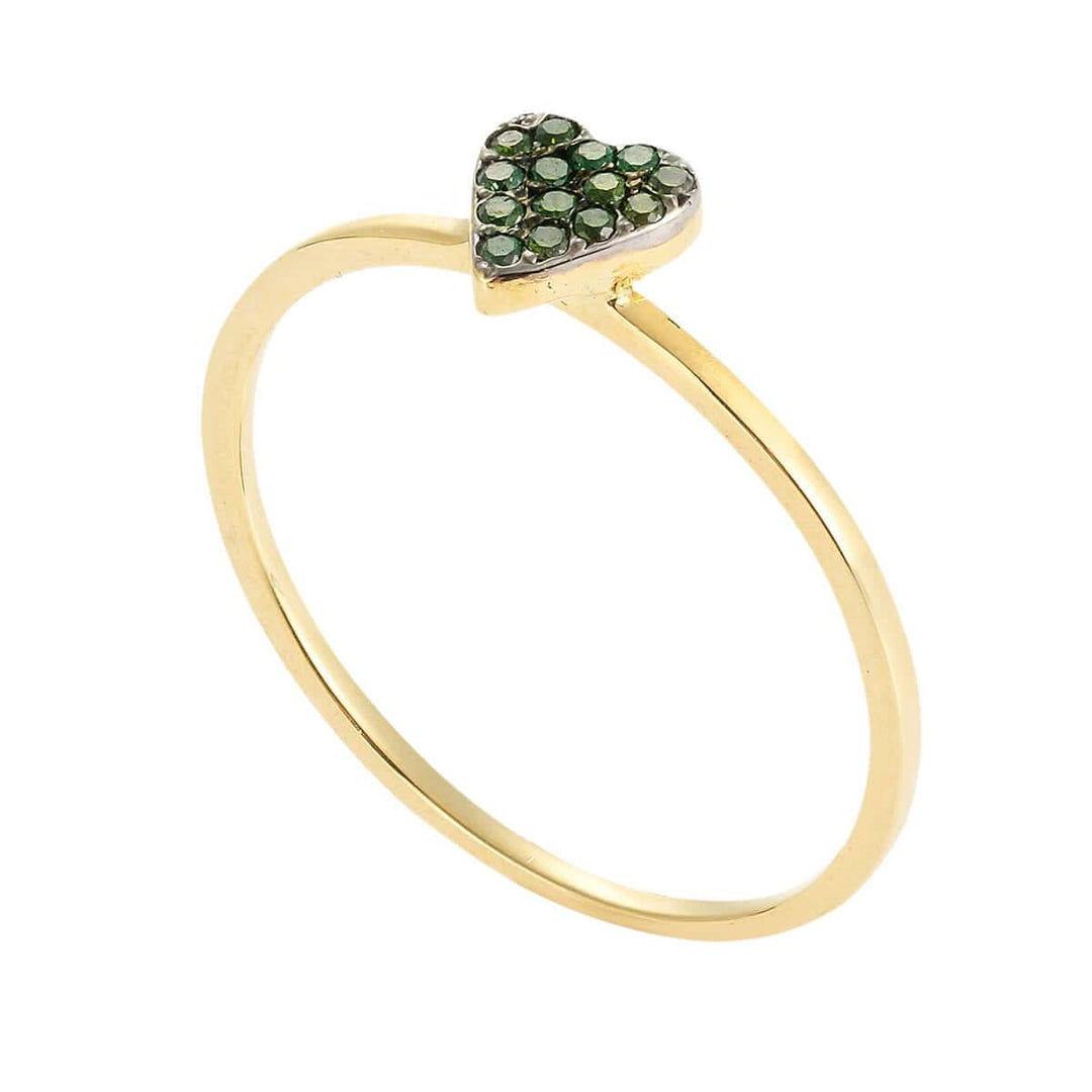 Love Ring Y-Green D - Symbols - Ileana Makri store