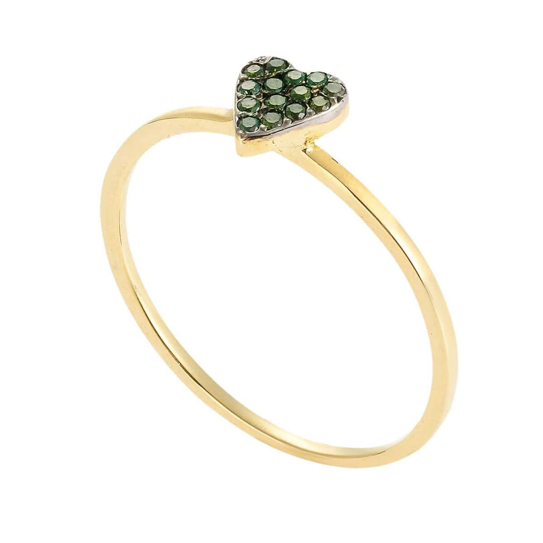 Love Ring Y - Green D - Symbols - Ileana Makri
