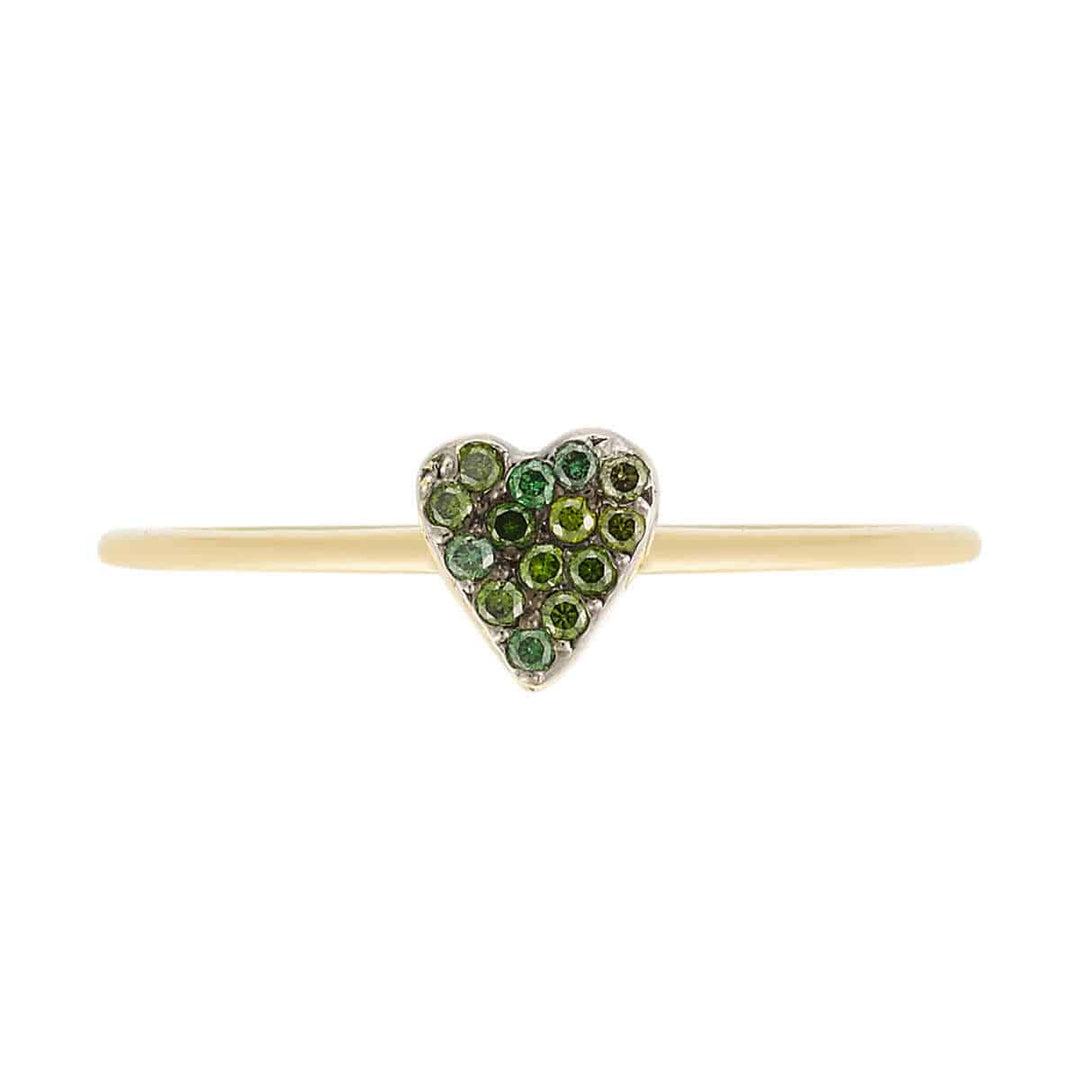 Love Ring Y - Green D - Symbols - Ileana Makri