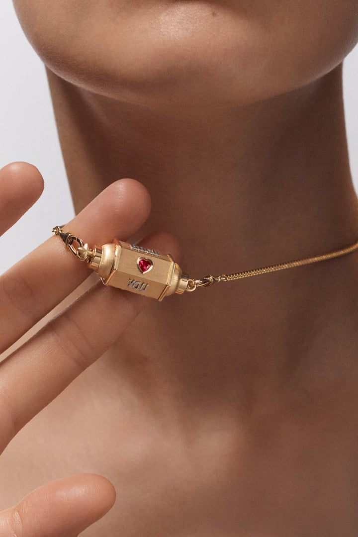 Love You Necklace (42cm) - Marie Lichtenberg - Ileana Makri