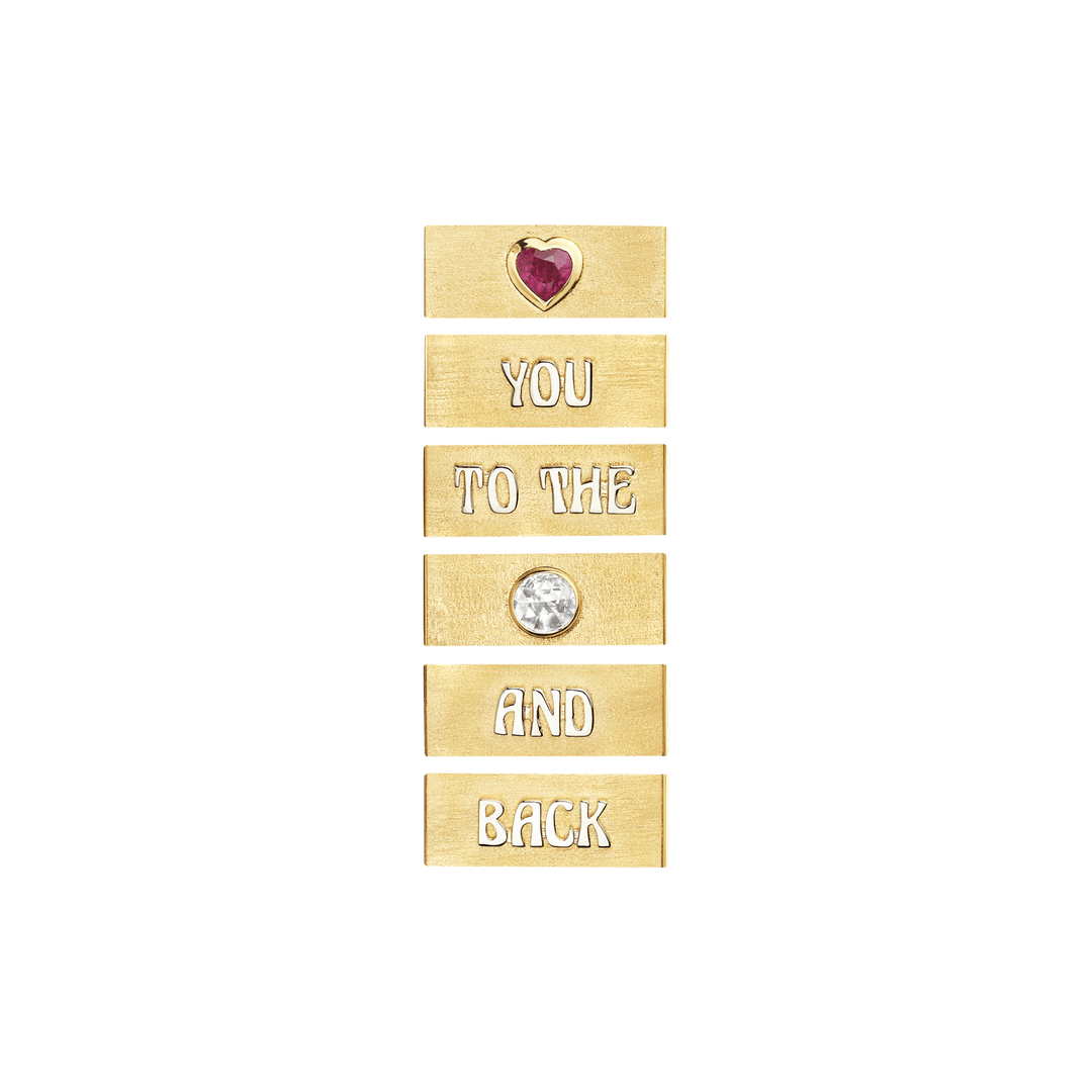 Love You Necklace (42cm) - Marie Lichtenberg - Ileana Makri