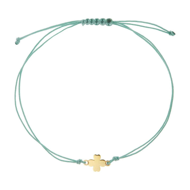 Lucky Clover Cord Bracelet Y10 - Eye M Summer - Ileana Makri store