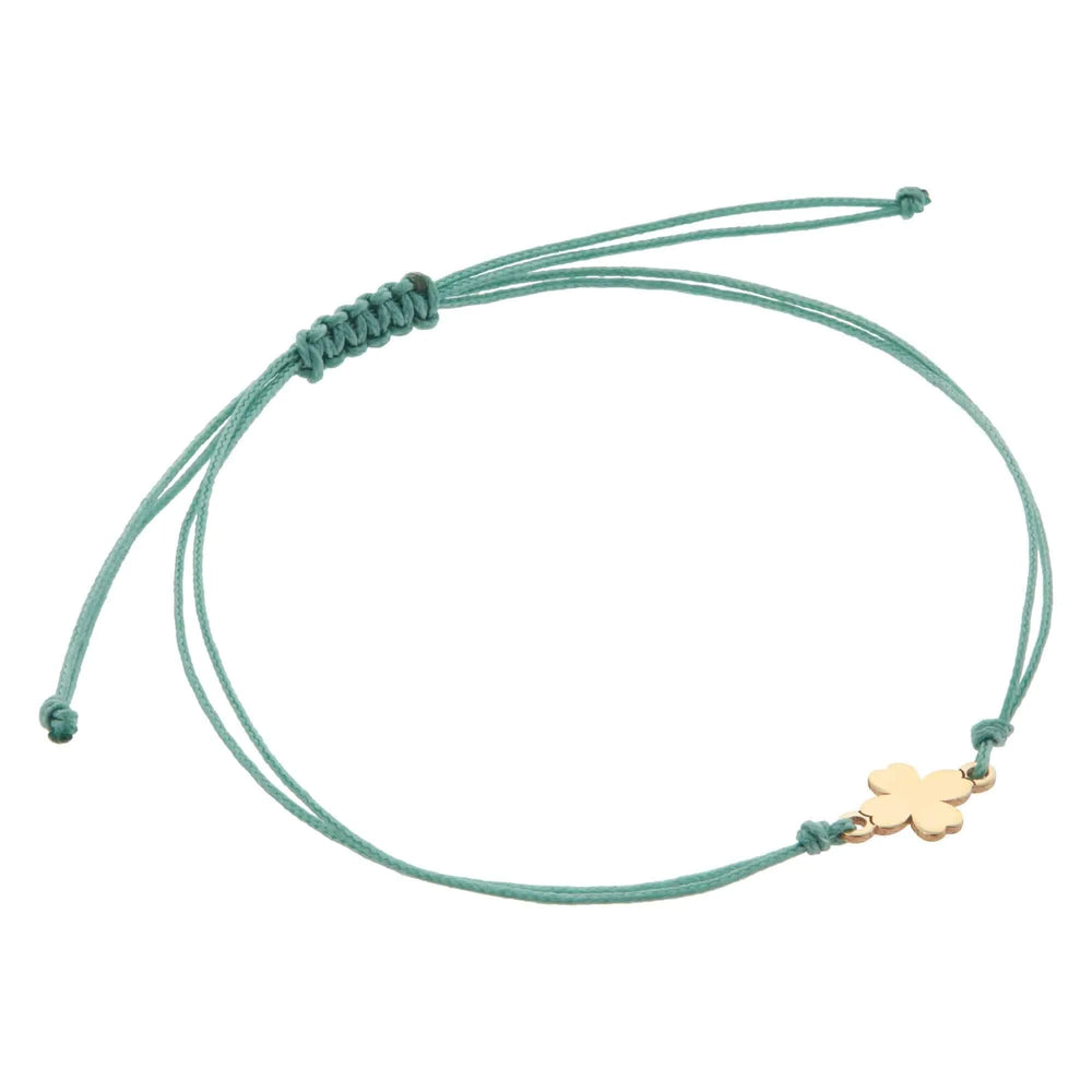 Lucky Clover Cord Bracelet Y10 - Eye M Summer - Ileana Makri store