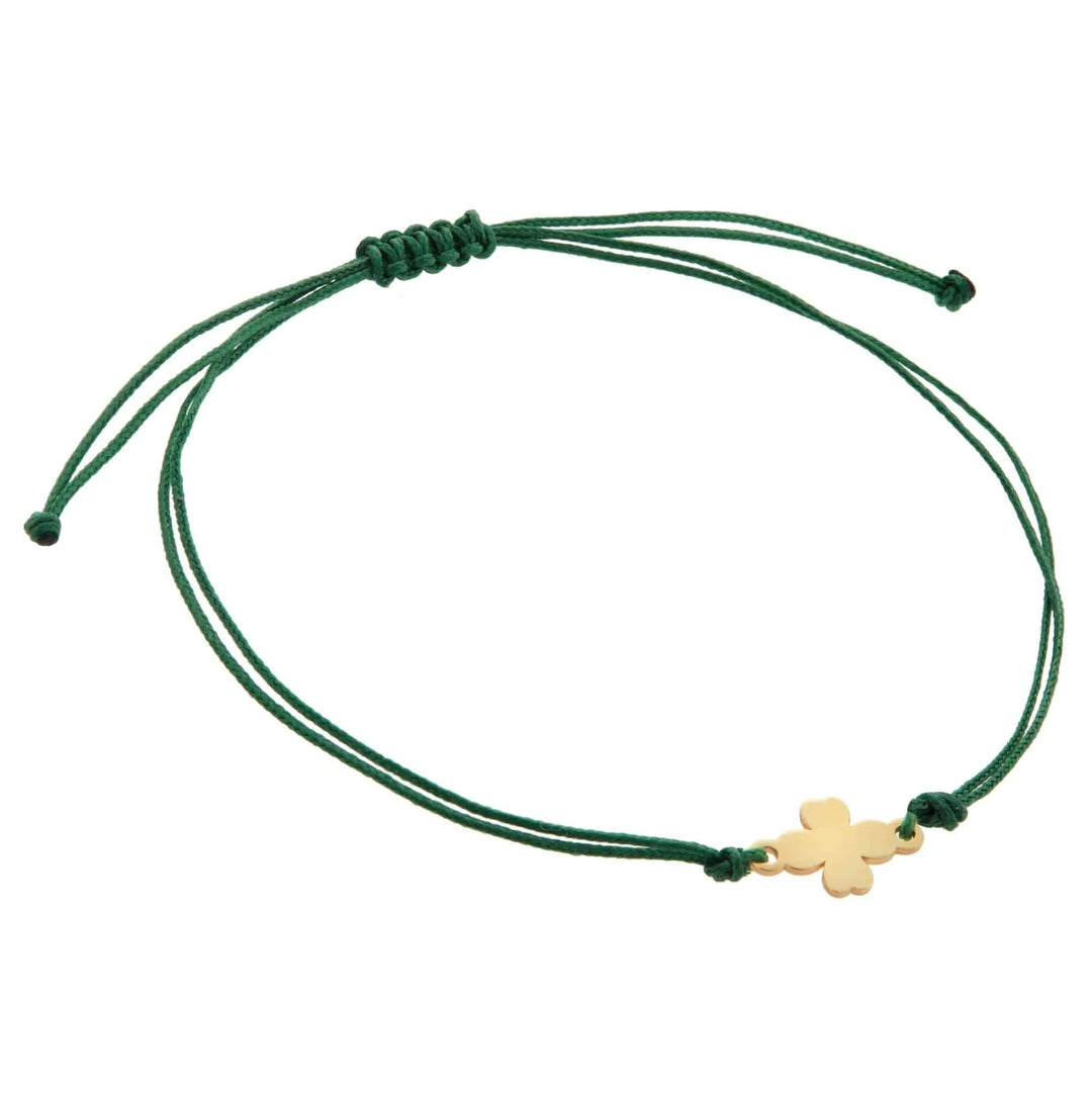 Lucky Clover Cord Bracelet Y10 - Eye M Summer - Ileana Makri store