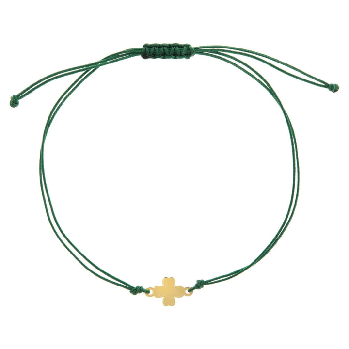 Lucky Clover Cord Bracelet Y9 - Eye M Summer - Ileana Makri