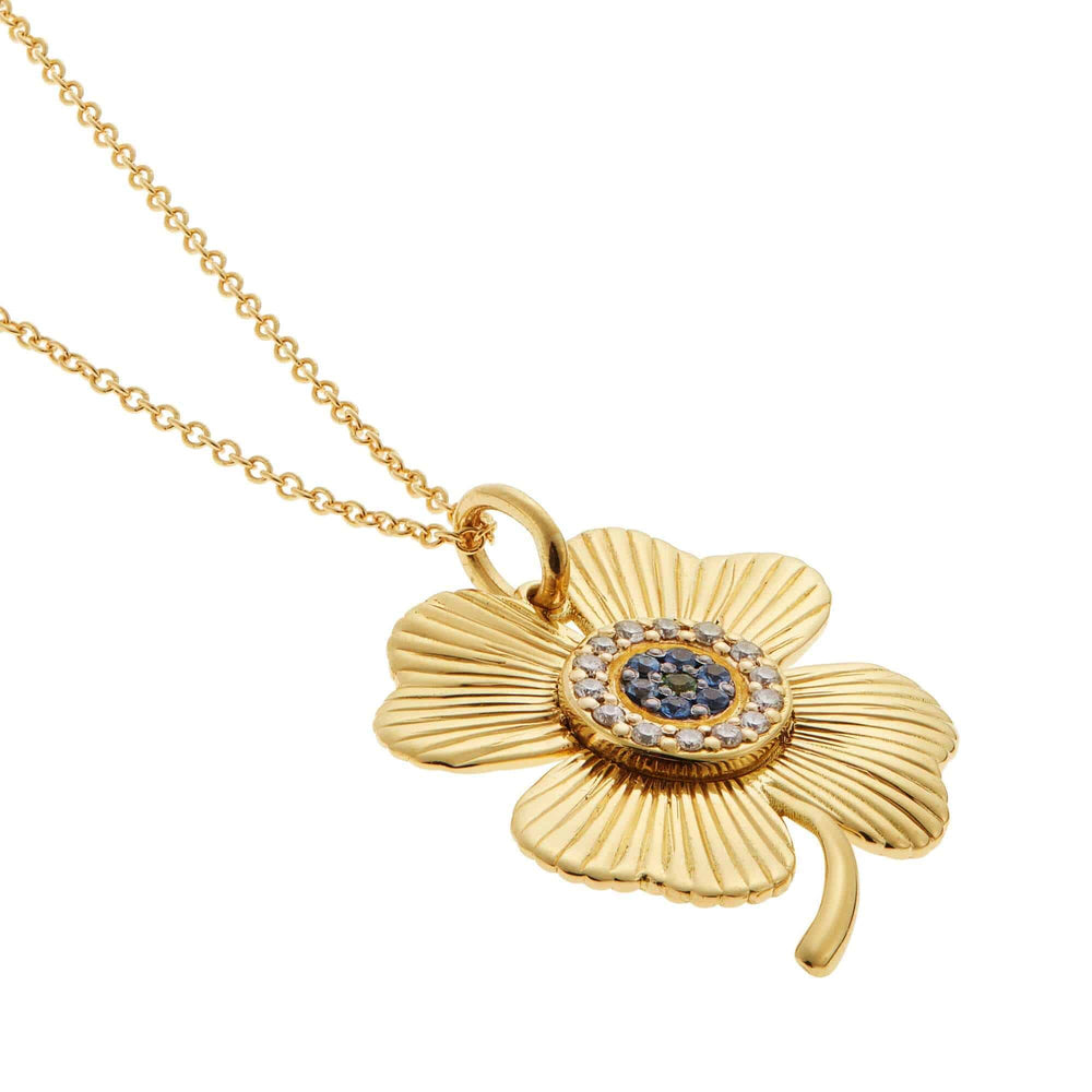Lucky Clover Pendant - EYE LOVE - Ileana Makri