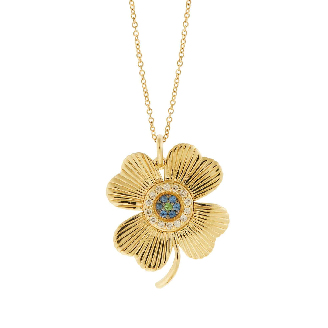 Lucky Clover Pendant - EYE LOVE - Ileana Makri