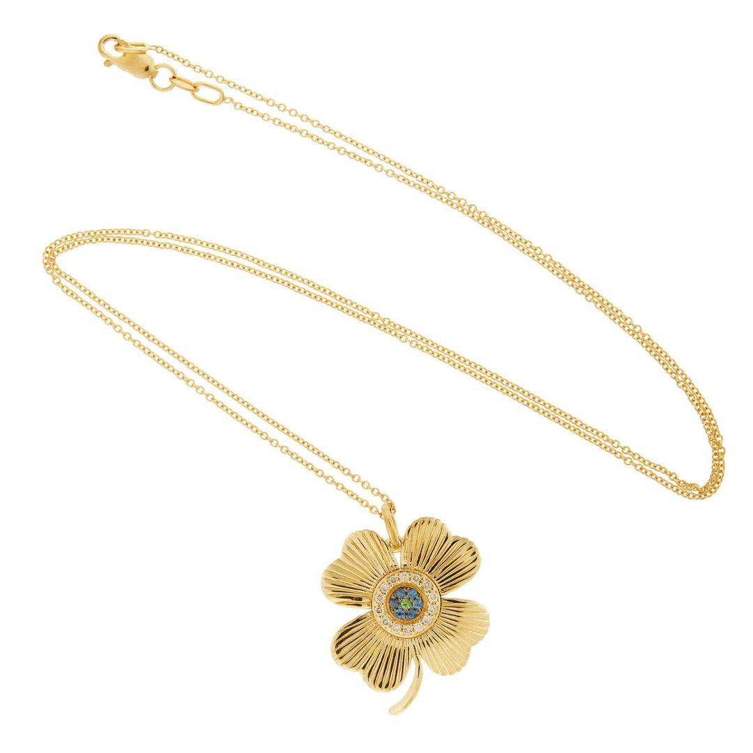 Lucky Clover Pendant - EYE LOVE - Ileana Makri