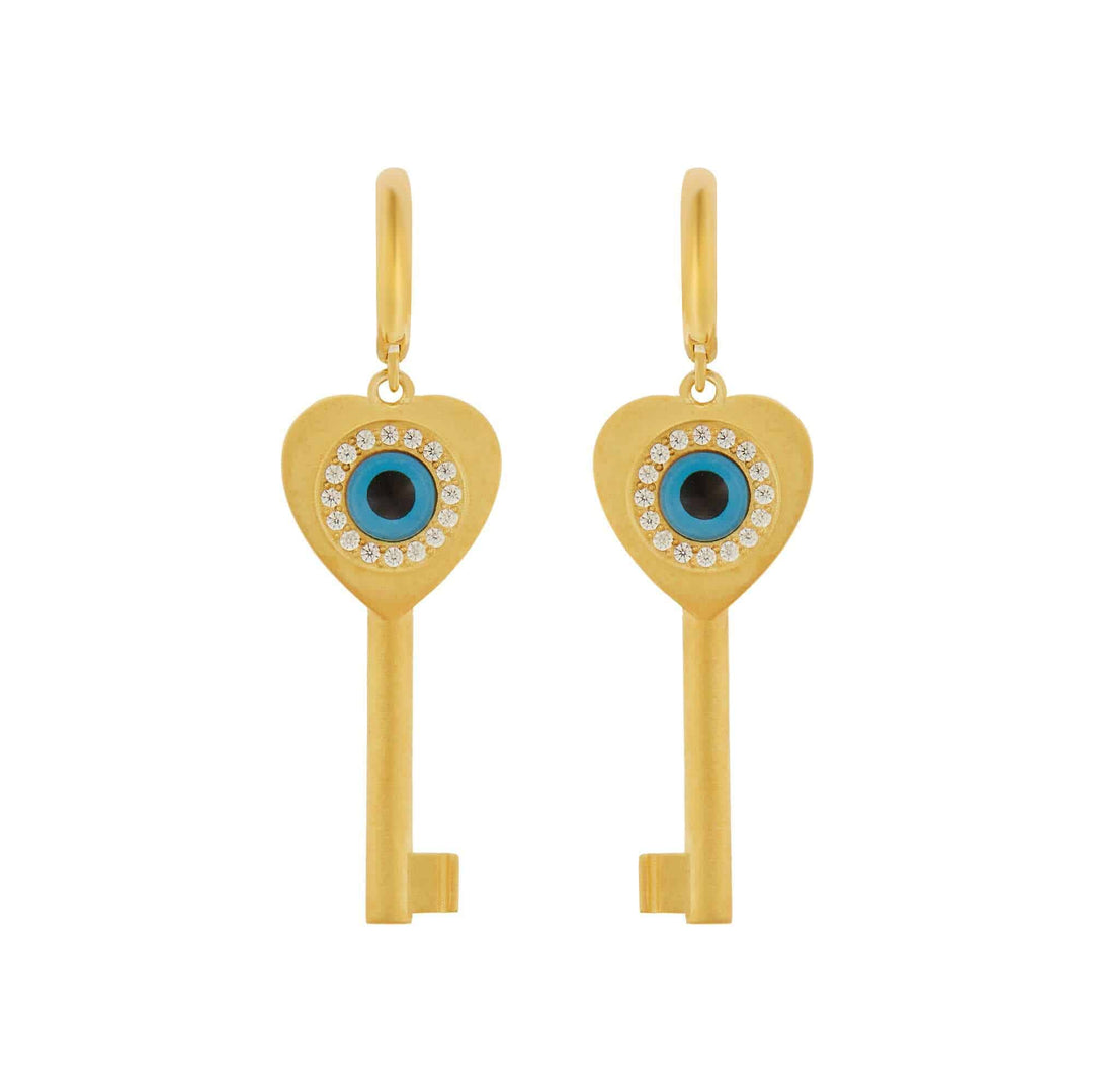 Lucky Key Earrings - Emily in Paris - Ileana Makri store