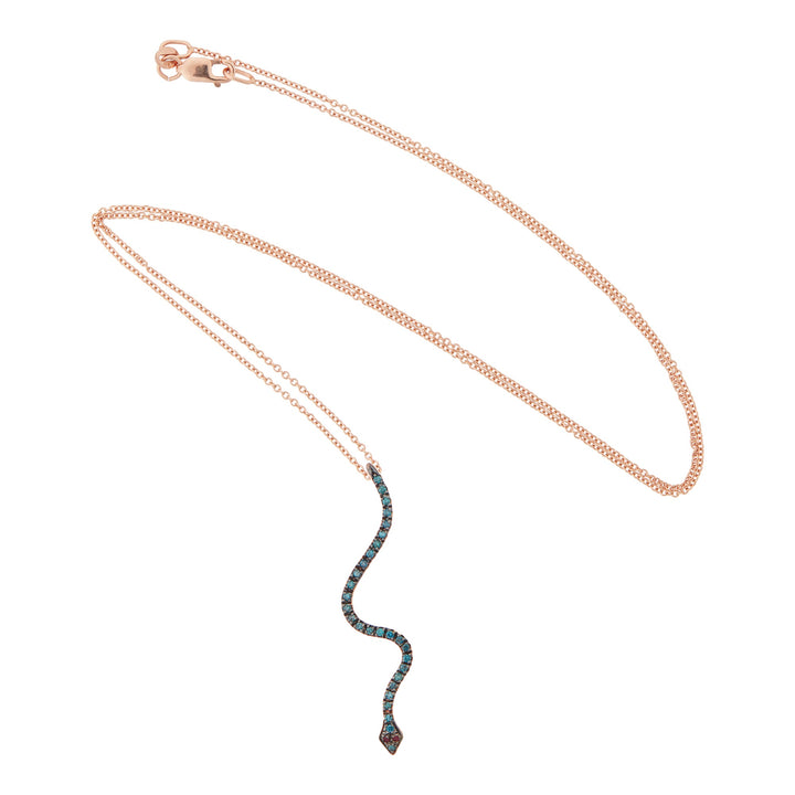 Lucky Snake Azure Pendant - SNAKES - Ileana Makri
