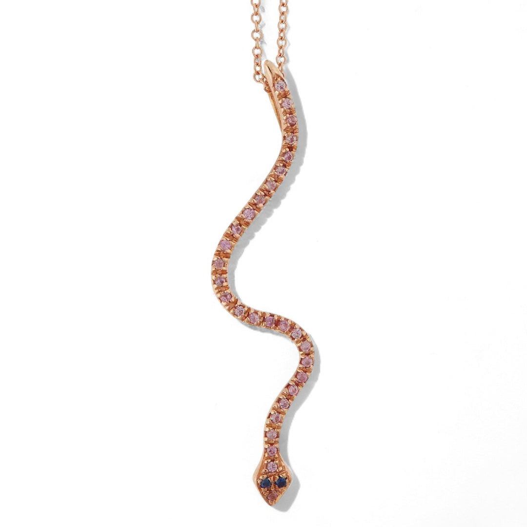 Lucky Snake Blush Pendant - SNAKES - Ileana Makri