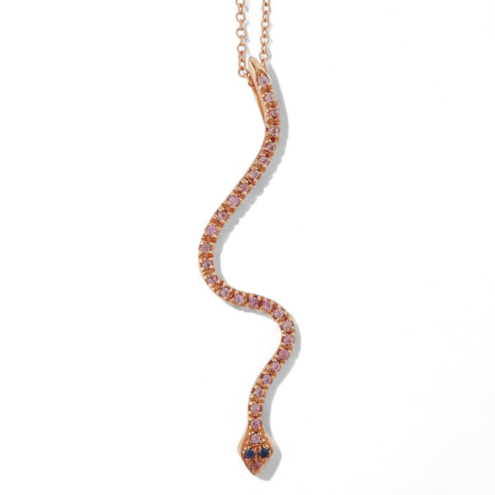 Lucky Snake Blush Pendant - SNAKES - Ileana Makri