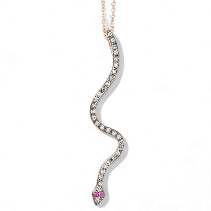 Lucky Snake Ember Pendant - SNAKES - Ileana Makri