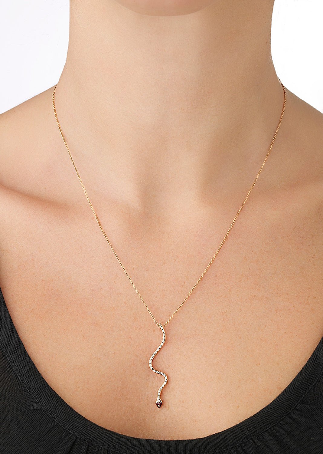 Lucky Snake Ember Pendant - SNAKES - Ileana Makri