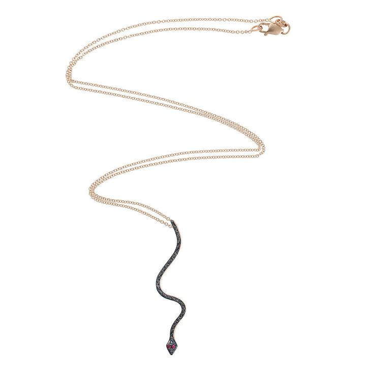 Lucky Snake Noir Pendant - SNAKES - Ileana Makri