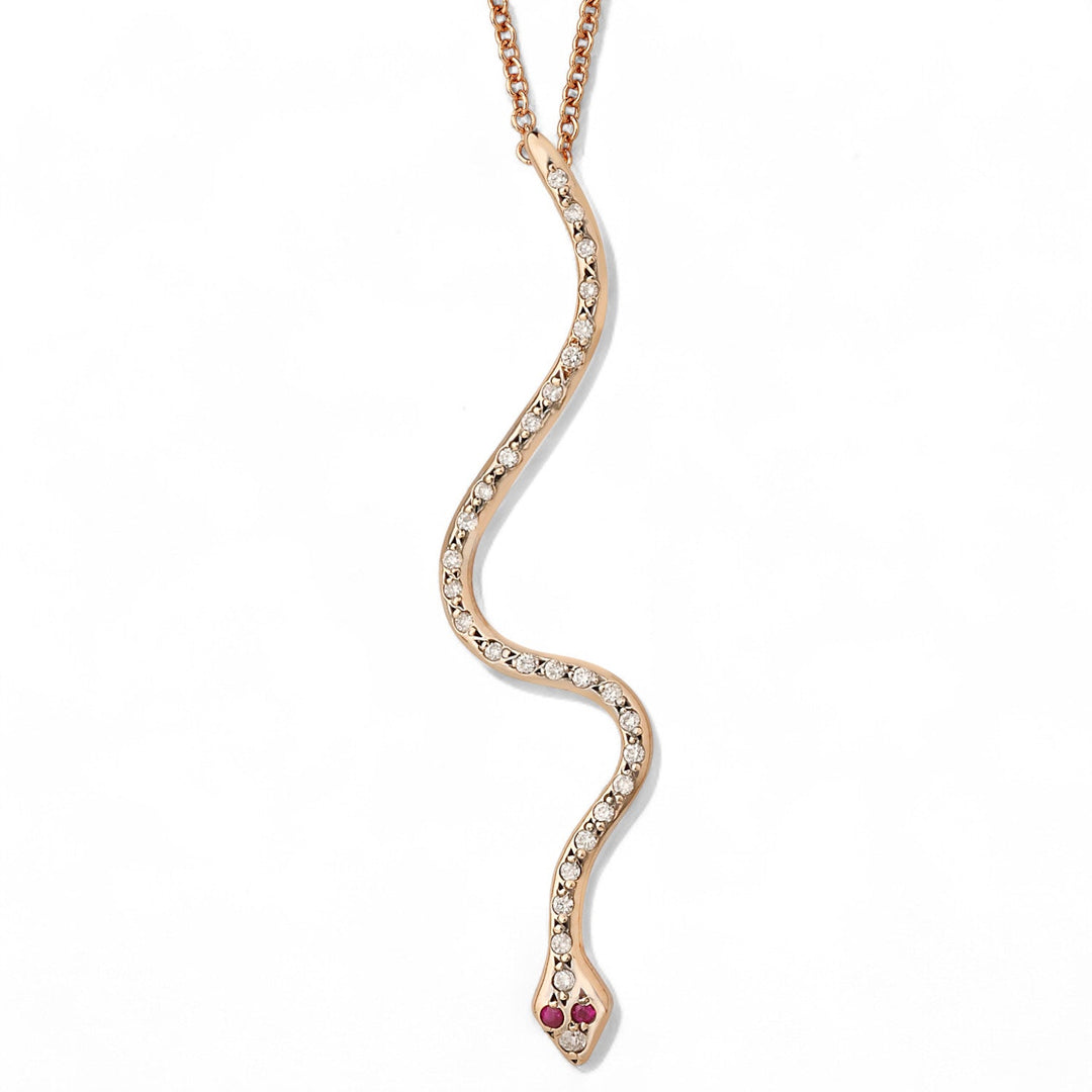 Lucky Snake Radiance Pendant - SNAKES - Ileana Makri