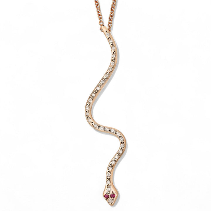 Lucky Snake Radiance Pendant - SNAKES - Ileana Makri