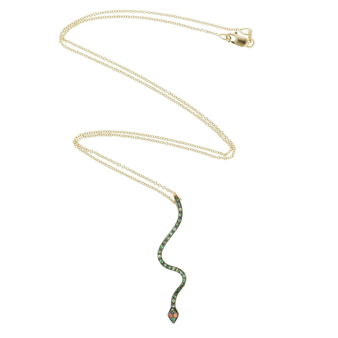 Lucky Snake Verdant Pendant - SNAKES - Ileana Makri