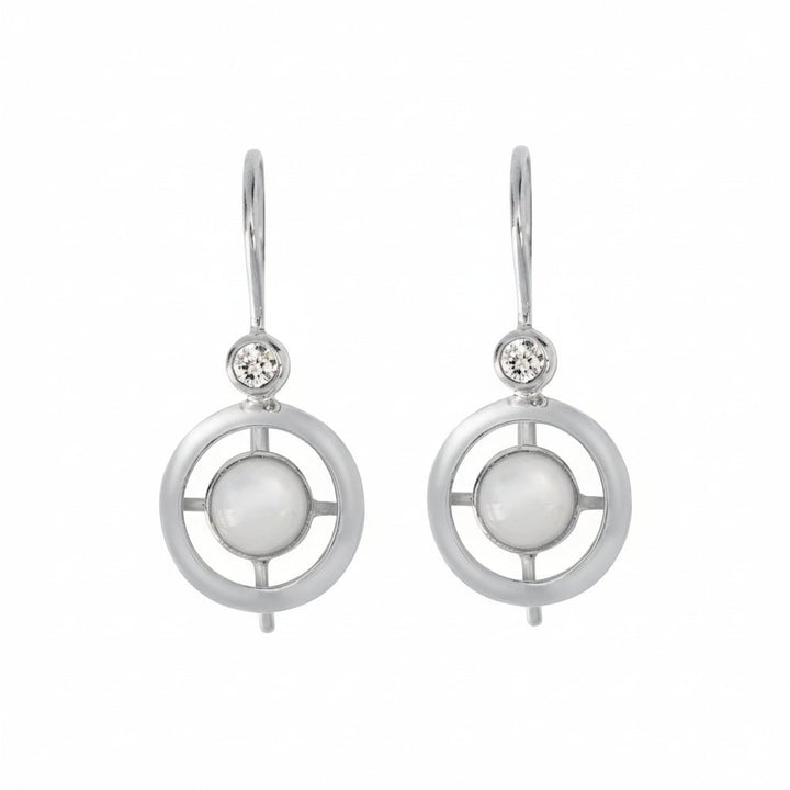 Luna Orbit Earrings SLV - Eye M Core - Ileana Makri
