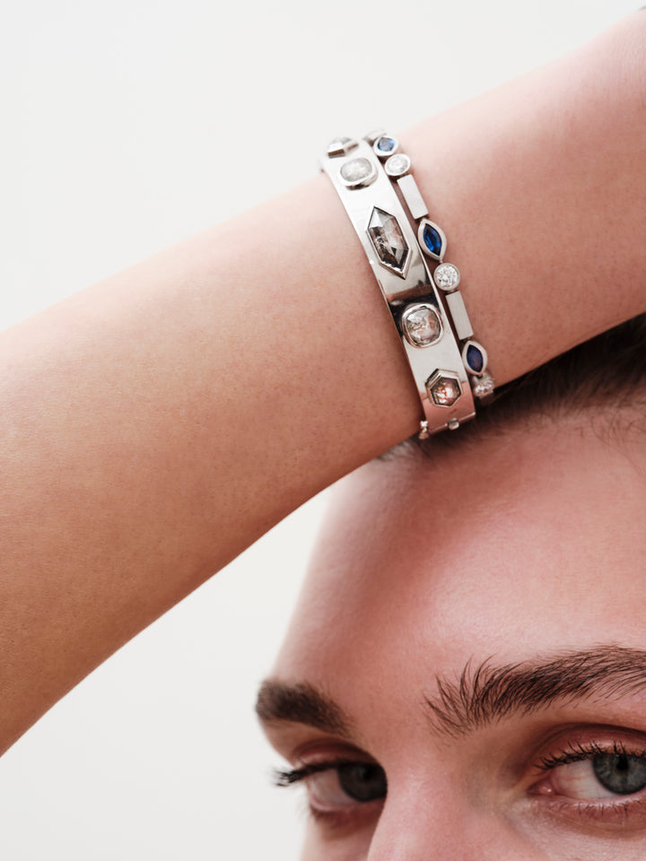 Sapphire Navette Stream Bracelet