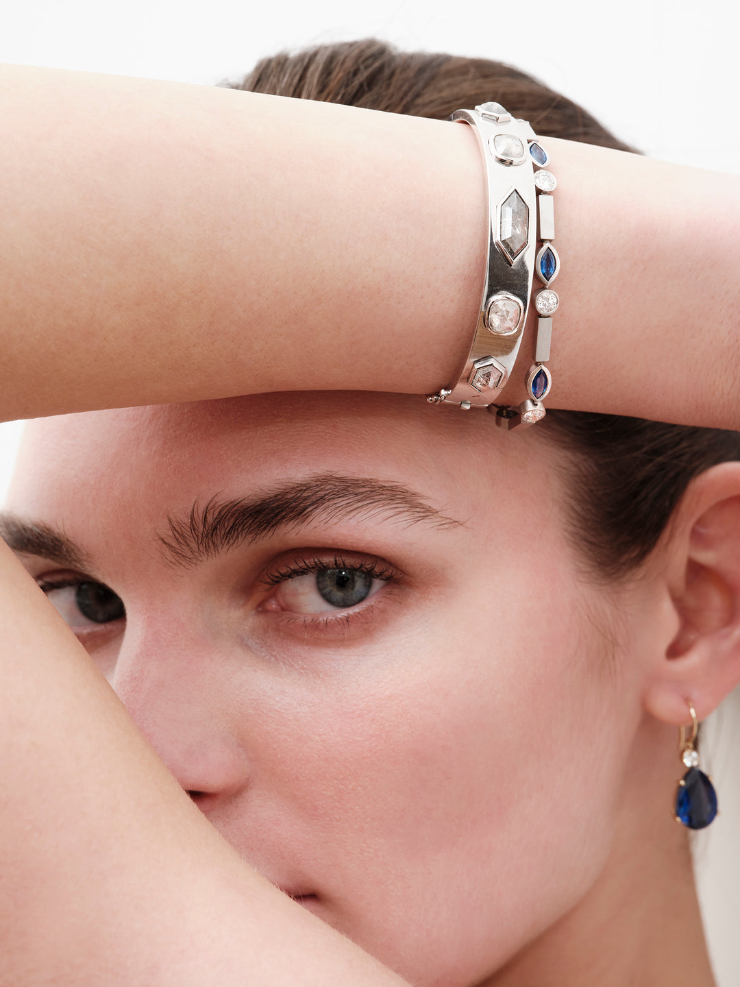 Sapphire Navette Stream Bracelet