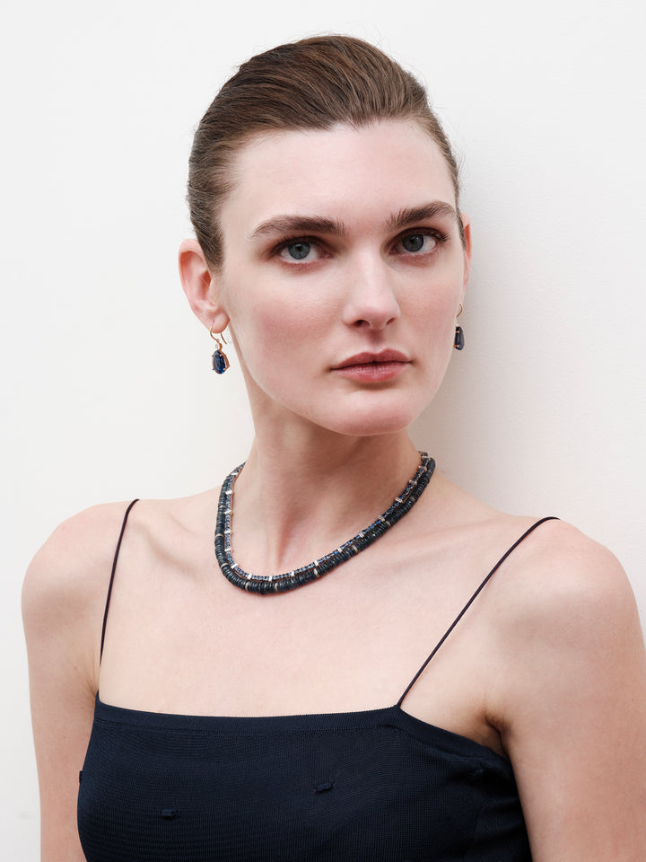 Globetrotter Sapphire Rondelles Necklace (43cm)