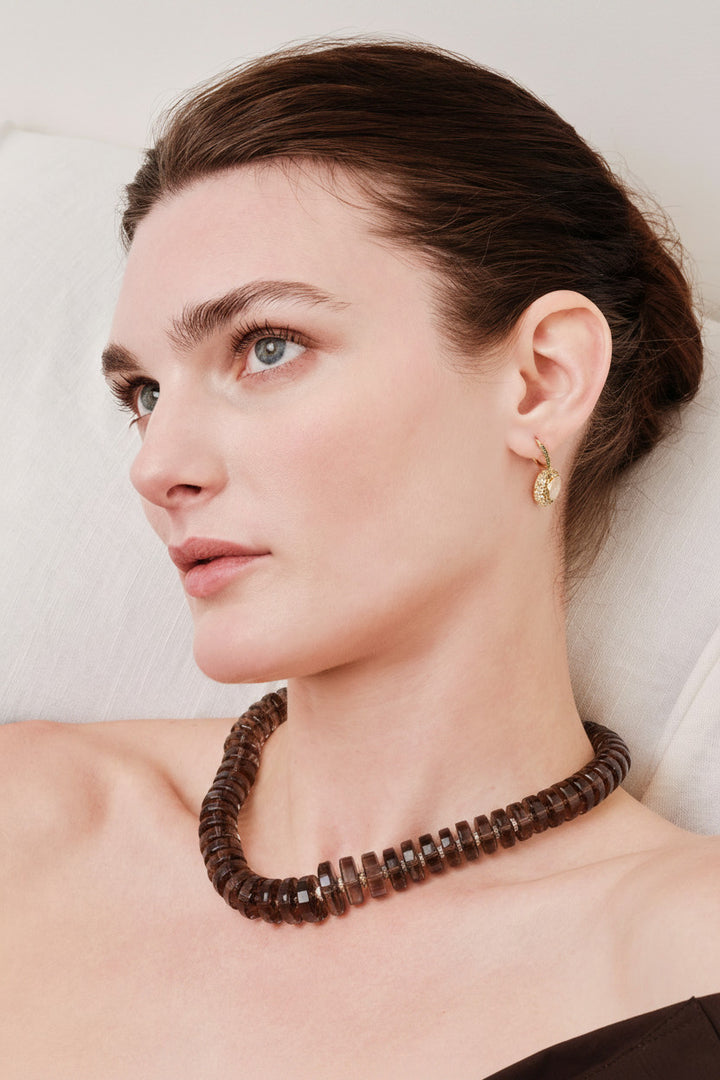 Aura Smoky Quartz Necklace