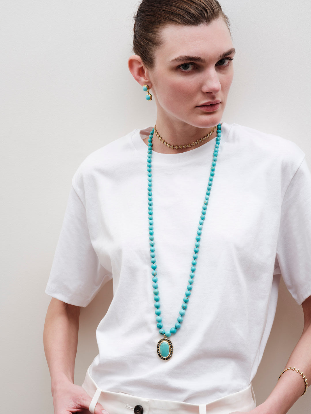 Turquoise Talisman Necklace (90cm)