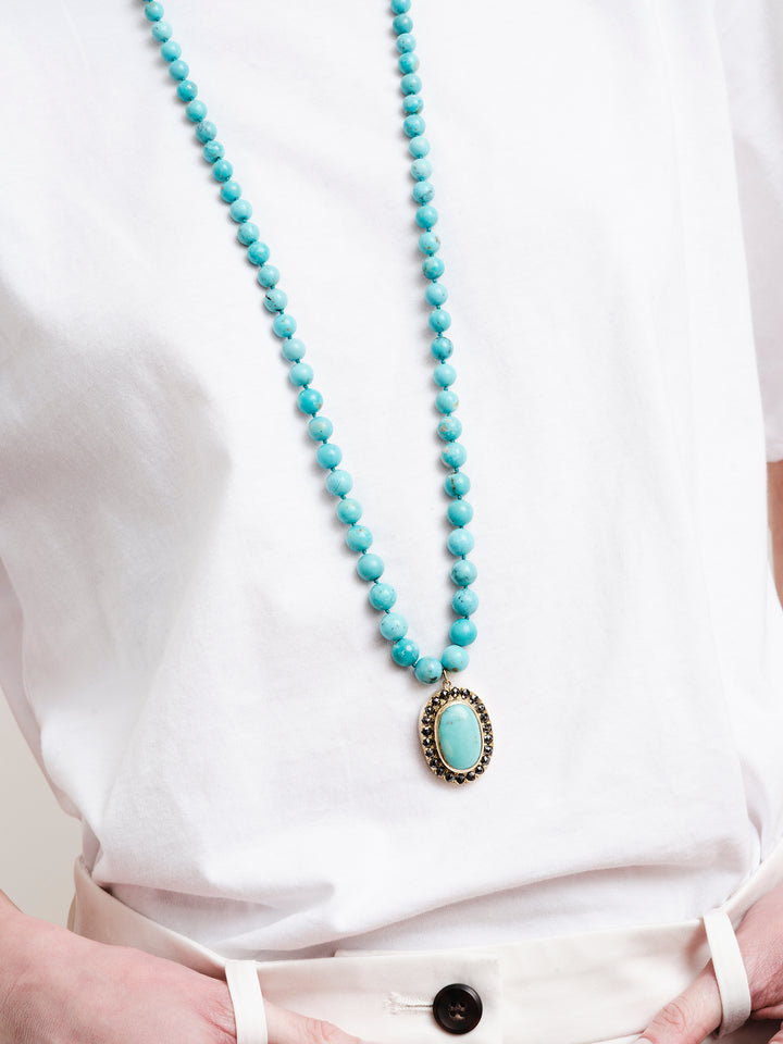 Turquoise Talisman Necklace (90cm)