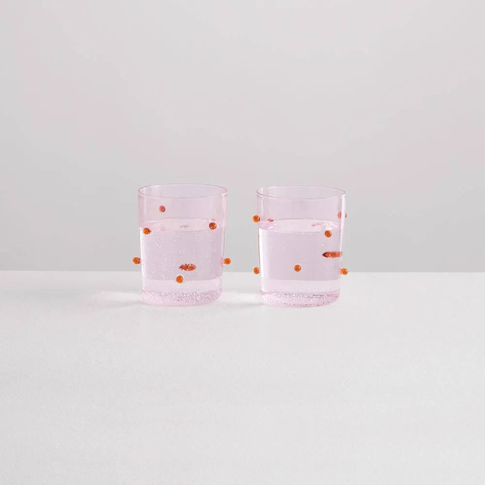 2 Pomponette Gobelets | Pink & Amber | Maison Balzac | Ileana Makri Store