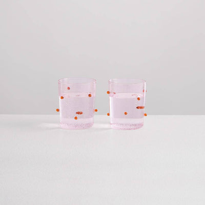 2 Pomponette Gobelets | Pink & Amber | Maison Balzac | Ileana Makri Store