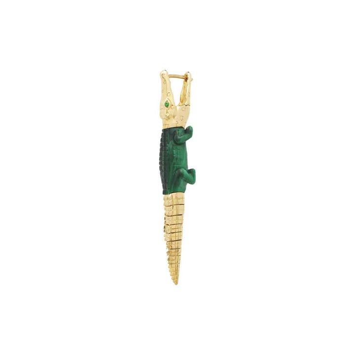 Malachite Alligator Bite Earring - Bibi Van Der Velden - Ileana Makri store