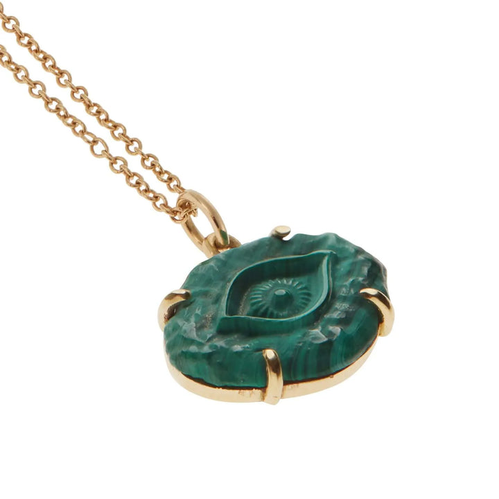 Malachite Evil Eye - Exclusive - Ileana Makri store