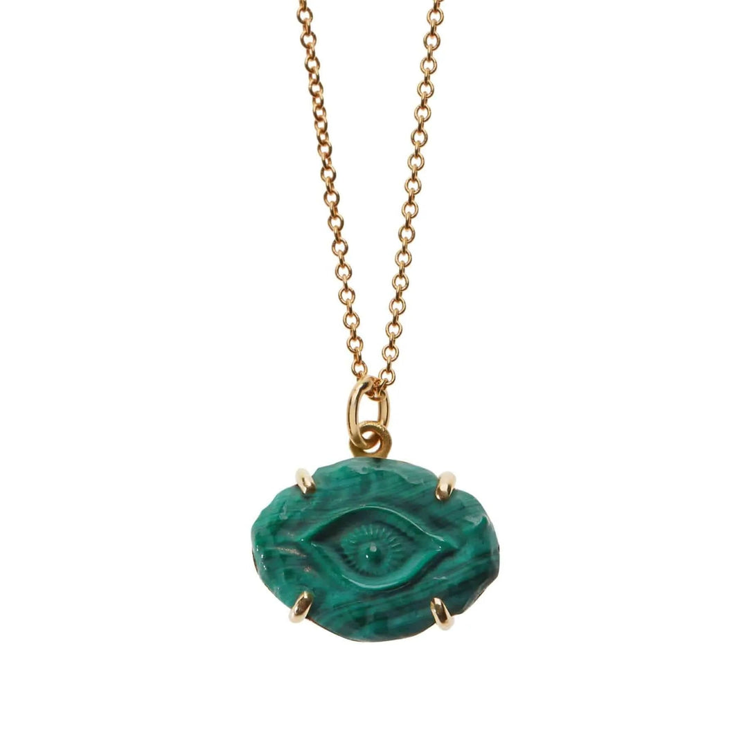 Malachite Evil Eye - Exclusive - Ileana Makri