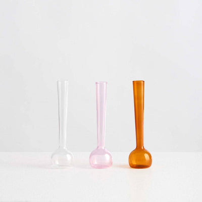 Margot Vase Trio | Amber Pink Clear - Maison Balzac - Ileana Makri store