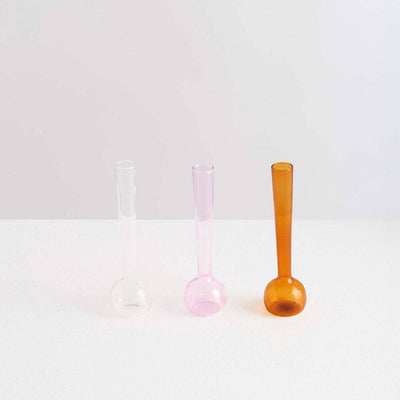 Margot Vase Trio | Amber Pink Clear - Maison Balzac - Ileana Makri store