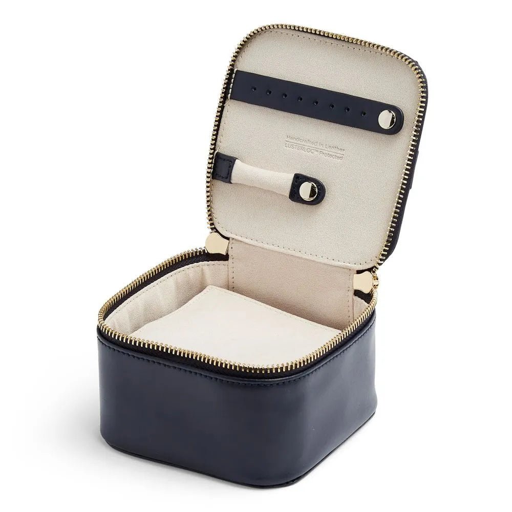 Maria Zip Jewellery Cube Navy - WOLF - Ileana Makri