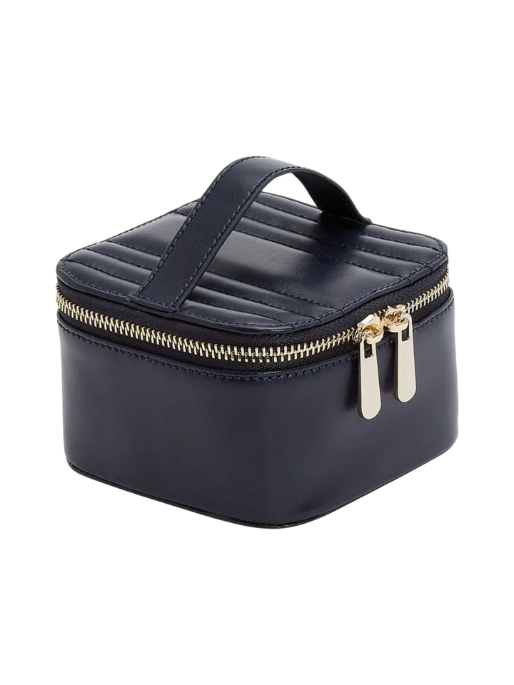 Maria Zip Jewellery Cube Navy - WOLF - Ileana Makri