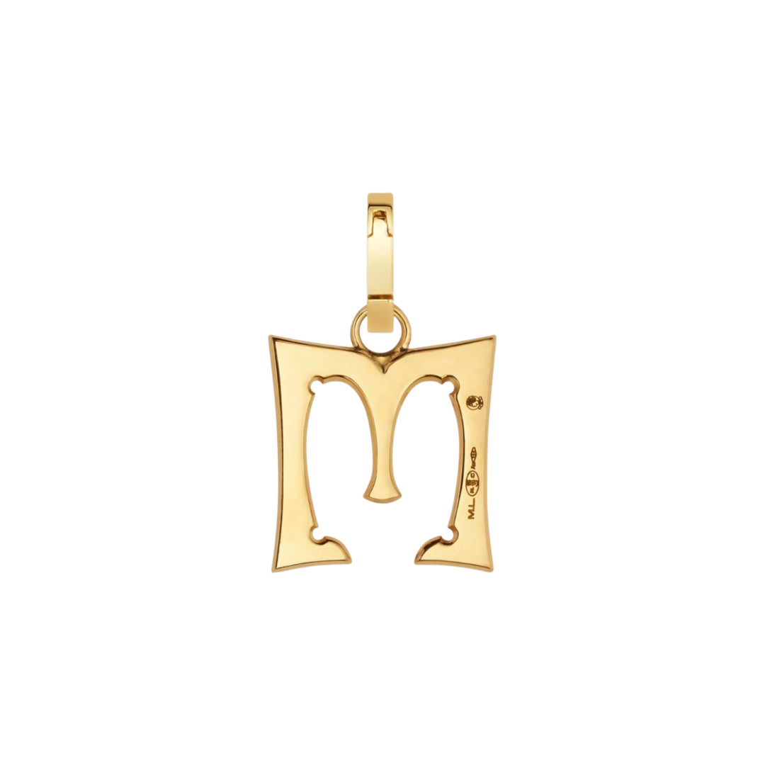 Diamond Letter M Charm