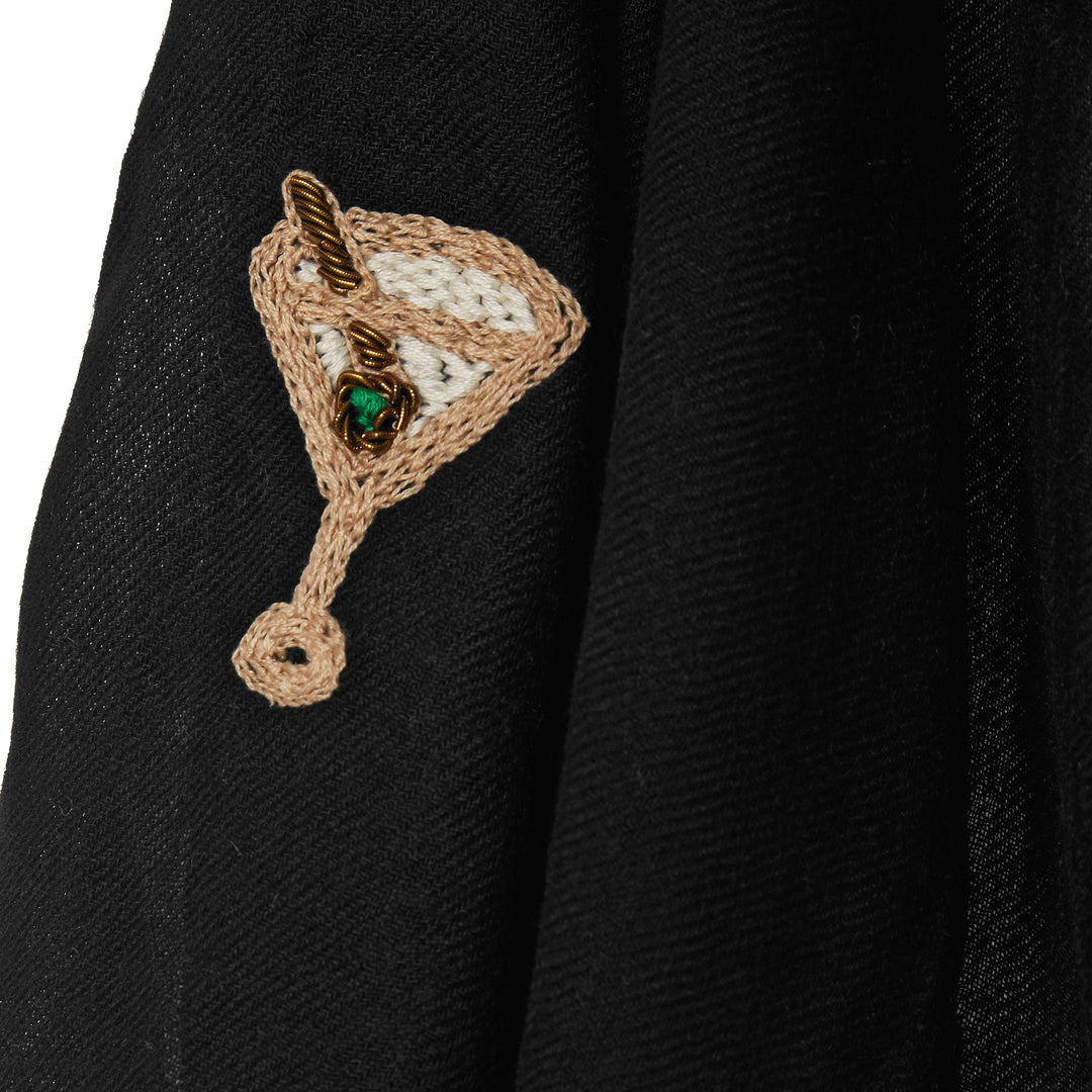 Martini Scarf Black - CITRUS - Ileana Makri