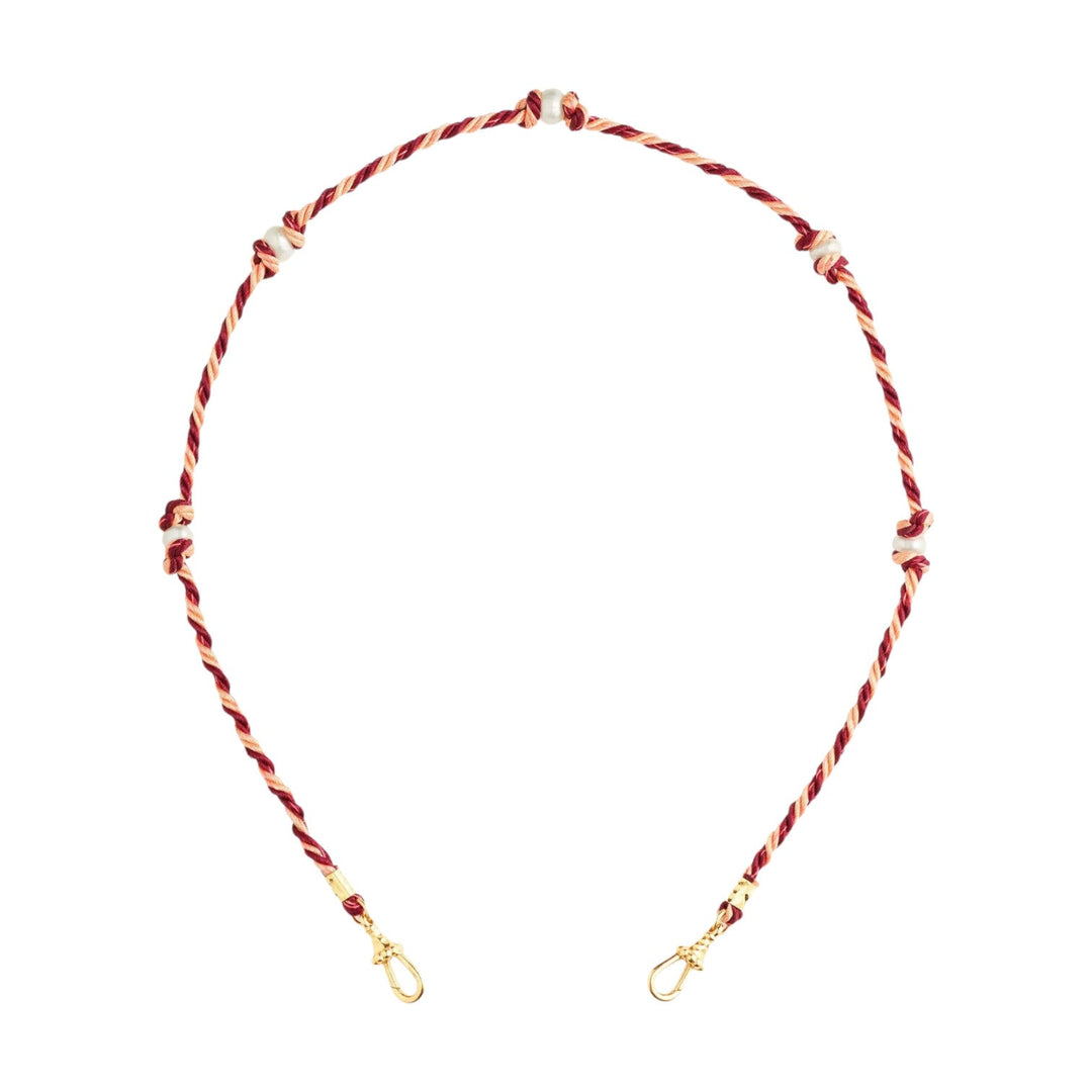 Mauli Silky Burgundy & Beige - Marie Lichtenberg - Ileana Makri