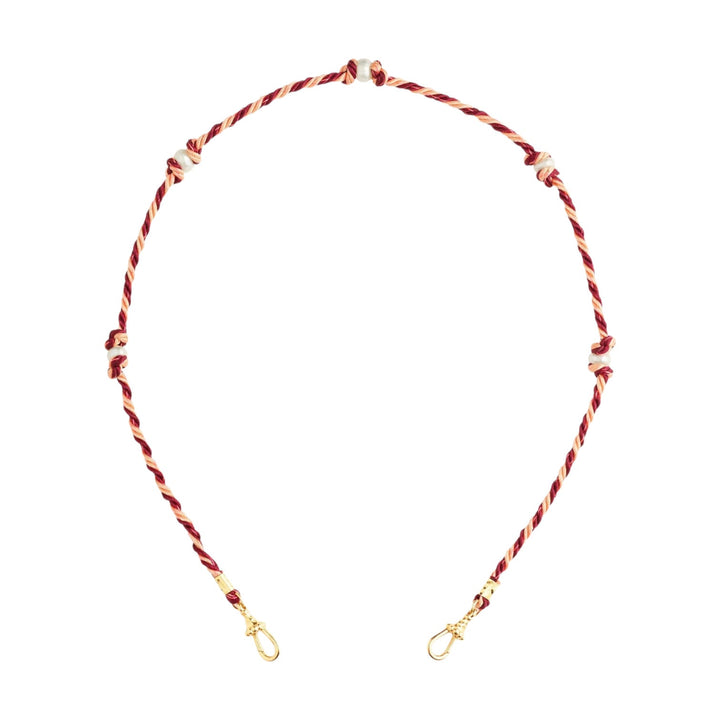 Mauli Silky Burgundy & Beige - Marie Lichtenberg - Ileana Makri