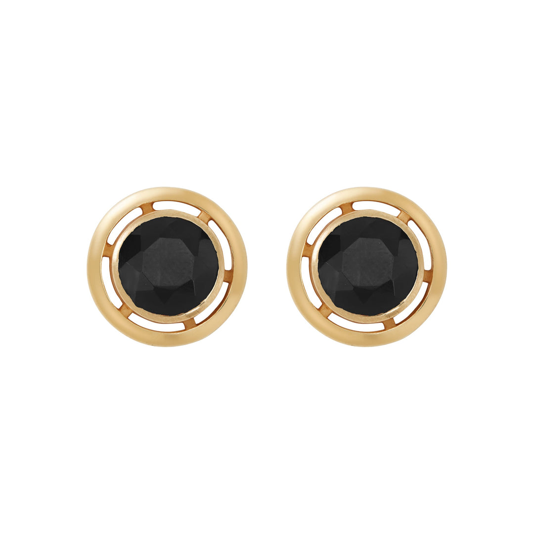 Maxi Orbit Studs Black Onyx YP - Eye M Core - Ileana Makri