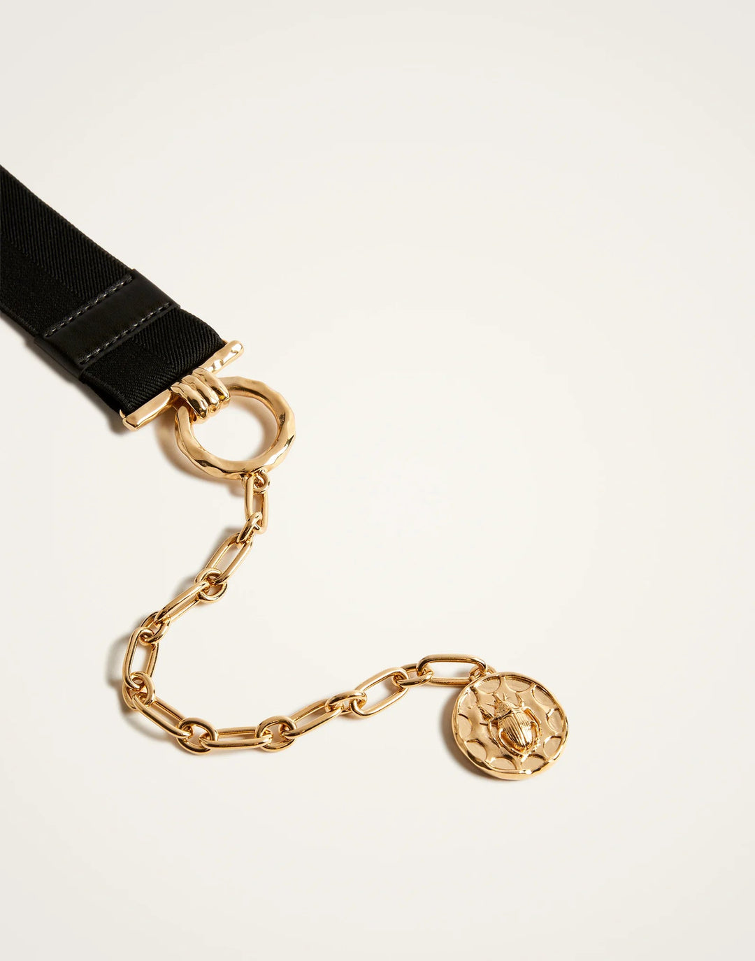 Medallion Belt Solid Black - La Double J Accessories - Ileana Makri