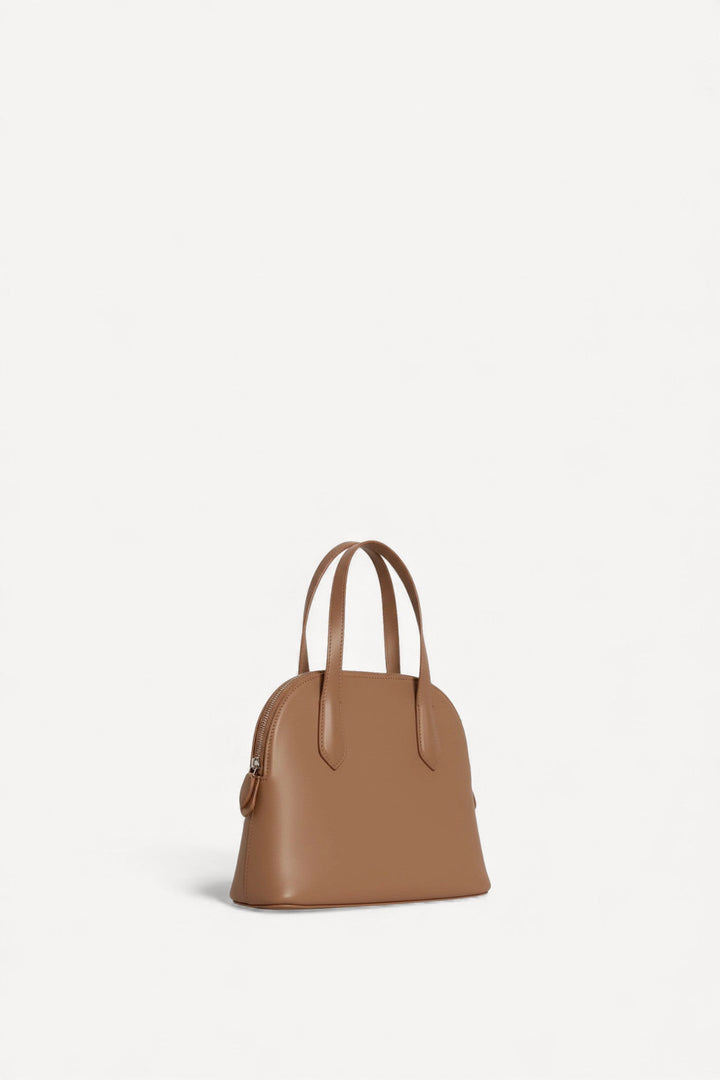Medium Ingrid Bag in Taupe Leather - The Row - Ileana Makri