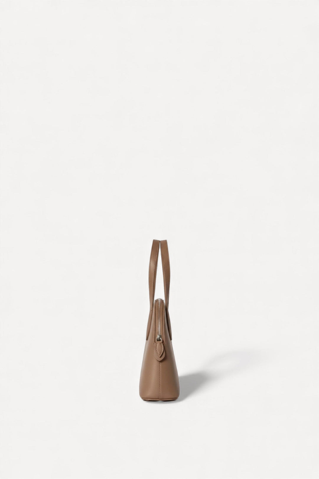 Medium Ingrid Bag in Taupe Leather - The Row - Ileana Makri