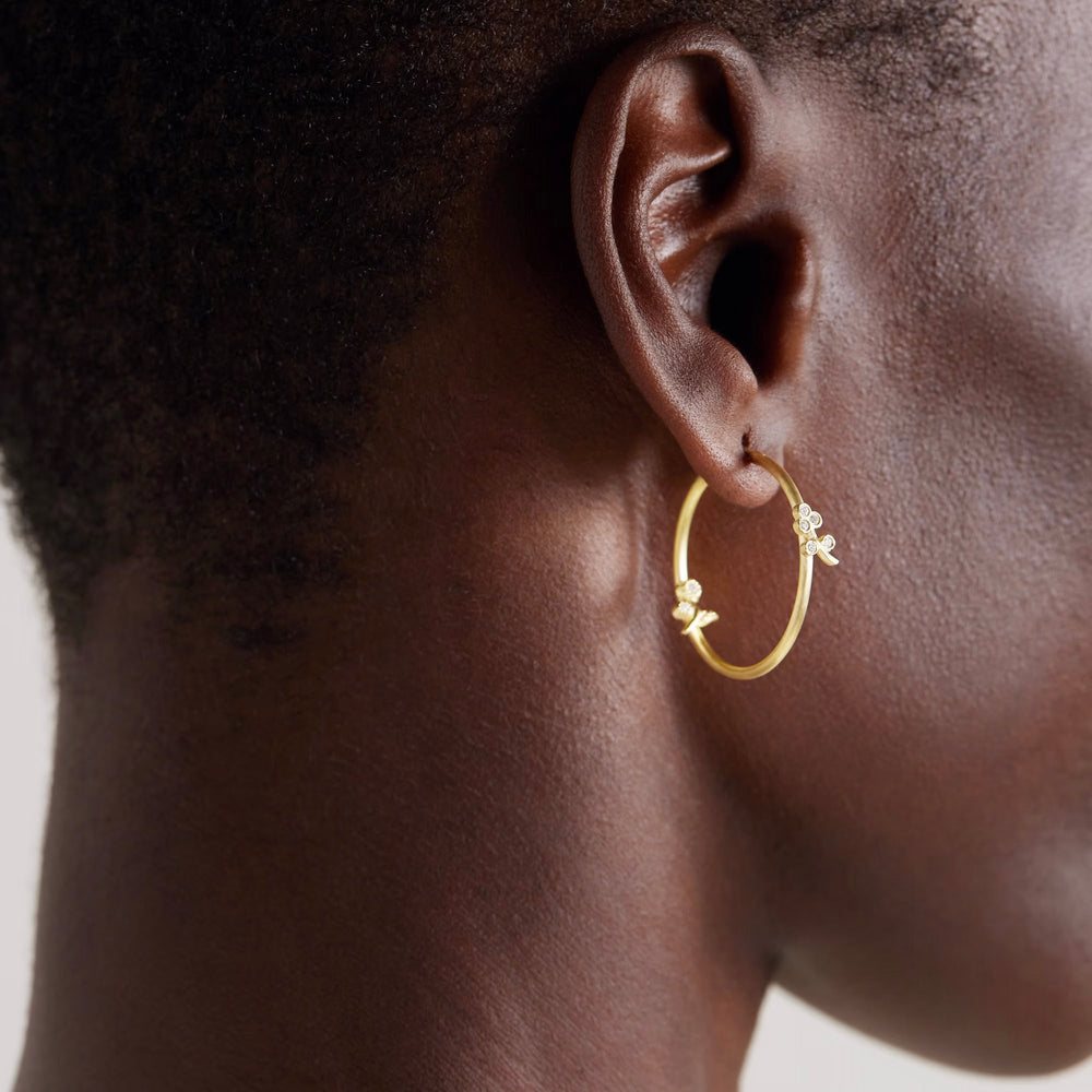 Medium Lavender Hoops Y - D - Florescence - Ileana Makri