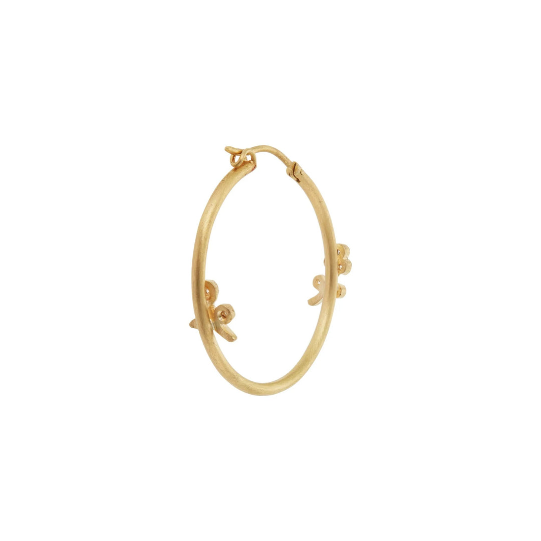 Medium Lavender Hoops Y - D - Florescence - Ileana Makri